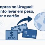 Compras no Uruguai com planejamento de peso uruguaio dólar e cartão