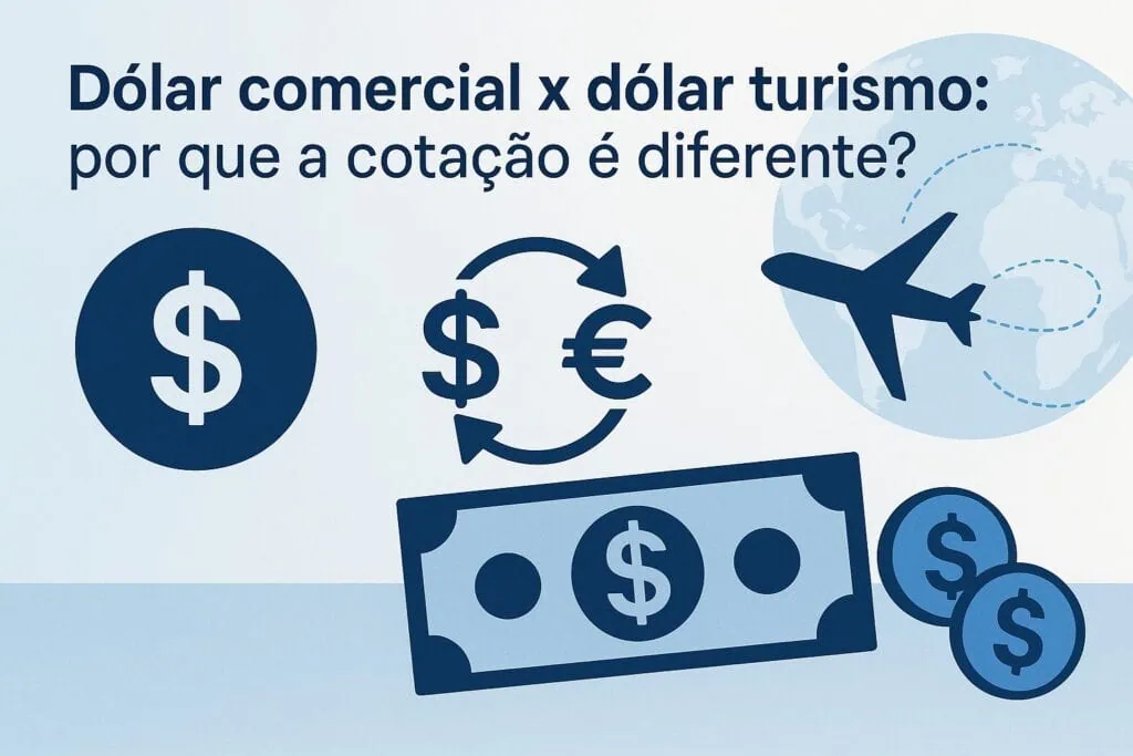 Dólar comercial x dólar turismo explicado pela Sky Câmbio