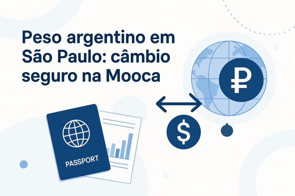 Peso argentino em São Paulo com atendimento presencial da Sky Câmbio na Mooca