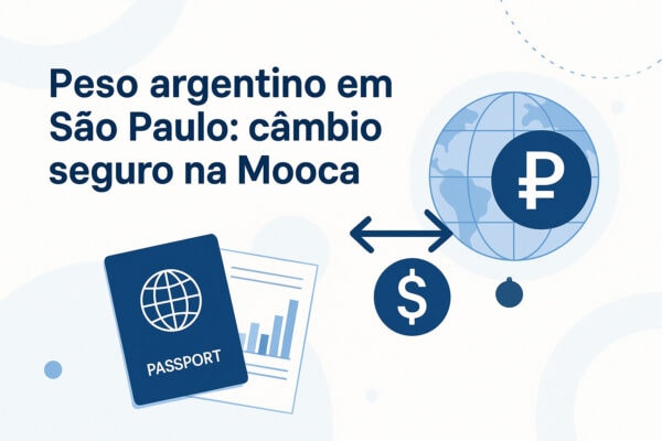 Peso argentino em São Paulo com atendimento presencial da Sky Câmbio na Mooca